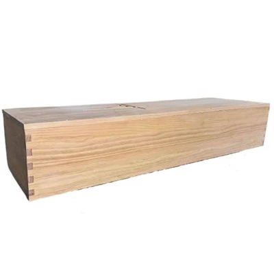 Bèlj Style Granmoun Paulownia Wood Coffin