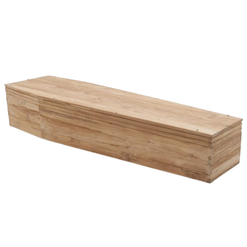 1 Belgian style solid wood coffin